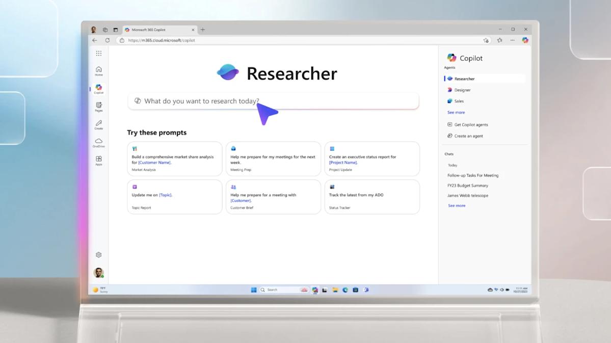 Microsoft presenta herramientas profundas de investigación y análisis para copiloto