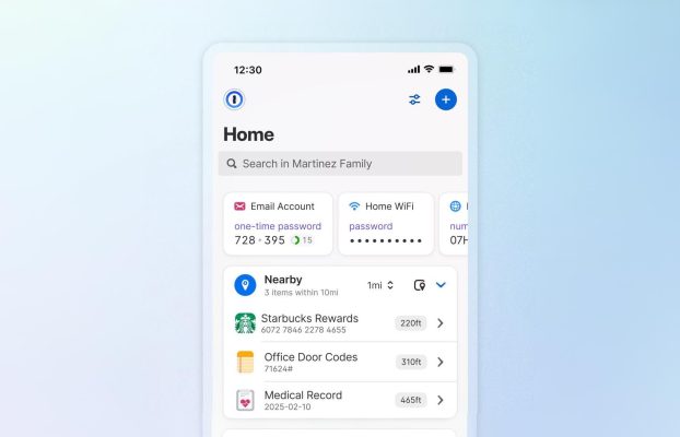 1Password Update agrega la capacidad de agregar ubicaciones a los elementos con la vista de mapa correspondiente