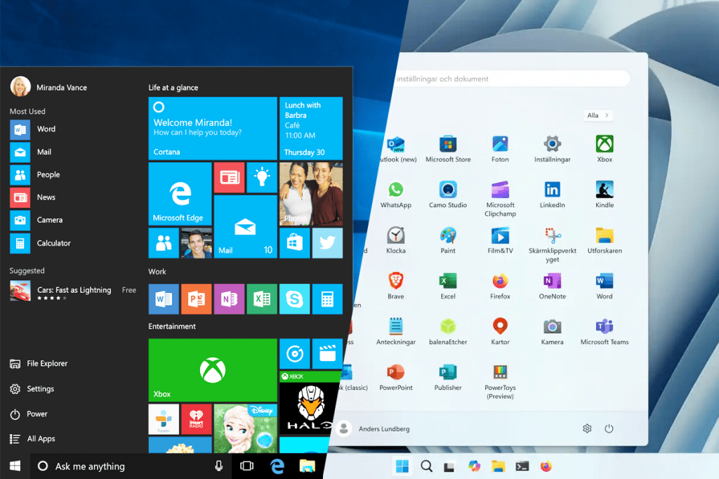 Cambio de Windows 10 a Windows 11 – Diferencias principales