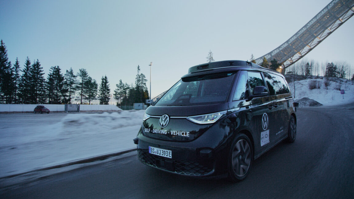 VW está probando su robotaxis en Noruega nevada y helada