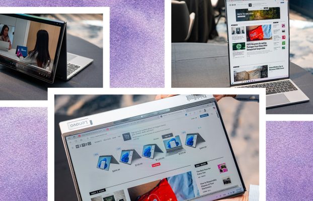 El último concepto de computadora portátil de Lenovo tiene una pantalla que puede voltear y doblar