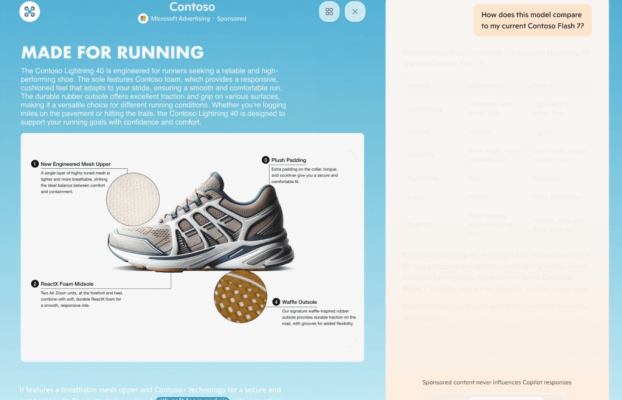 Gigante, los anuncios de IA están llegando al copiloto de Windows. Gracias, Microsoft
