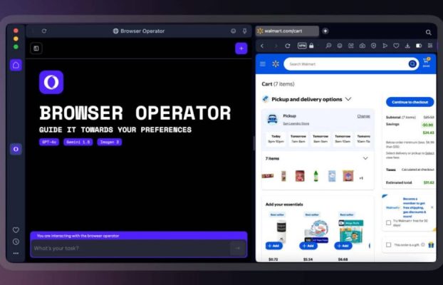 Opera prueba Browser Operator, su agente inteligente