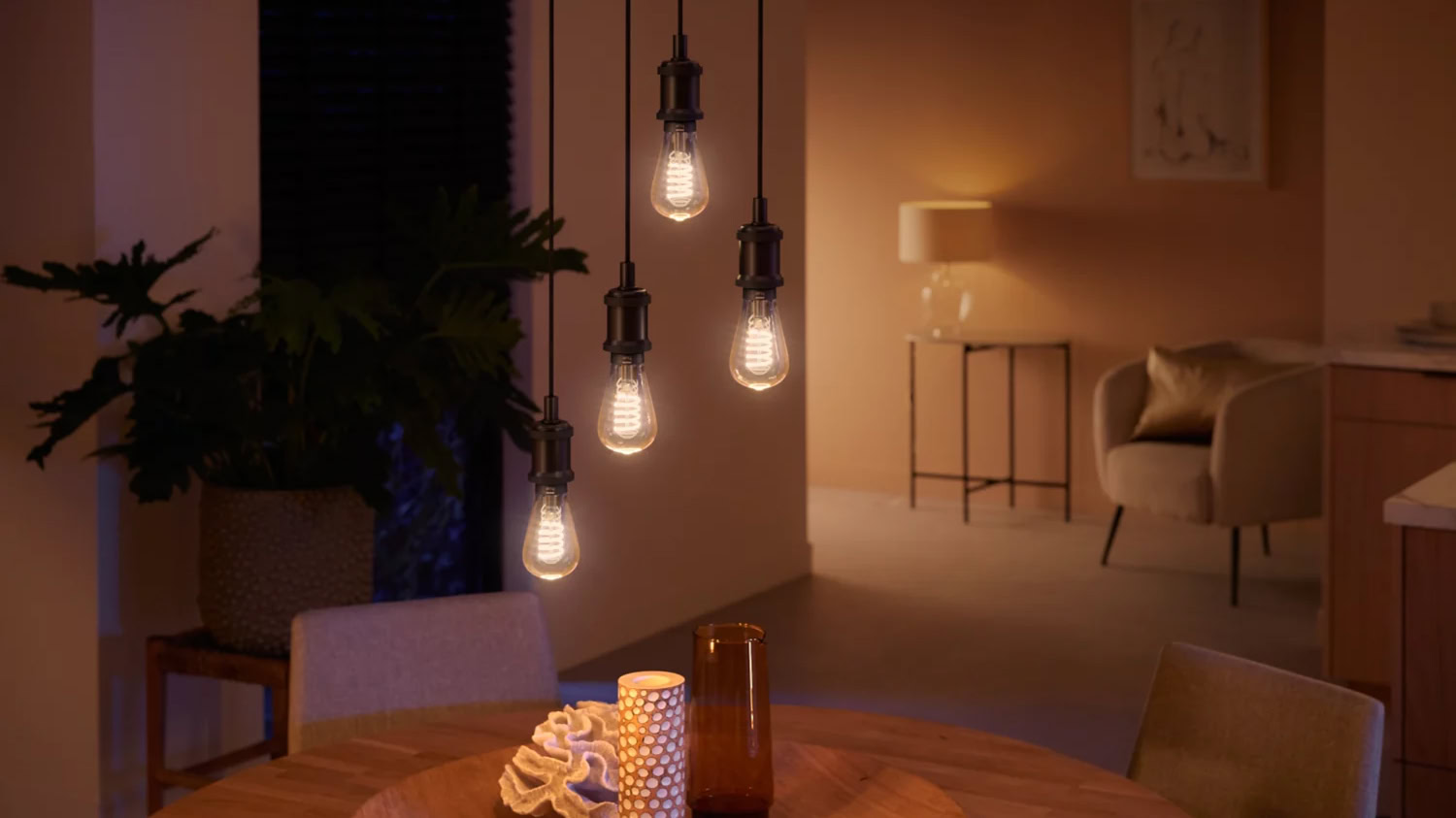 Ahorre 45% en este retro Philips Hue Smart 60W ST19 Smart Light