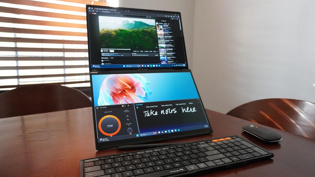 Probé la computadora portátil de doble pantalla de Asus, y provocó mi creatividad de la mejor manera