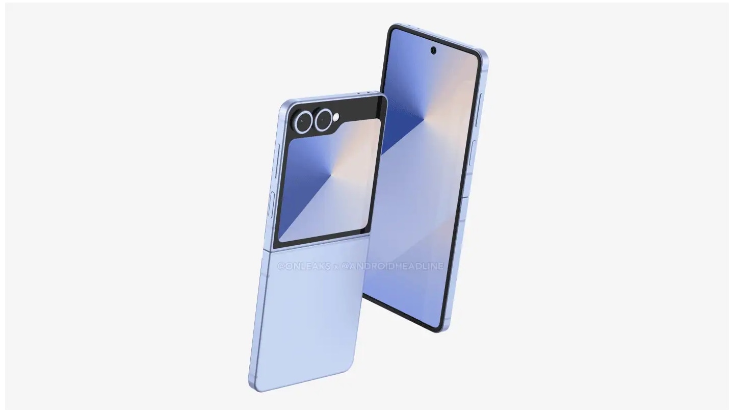 Samsung Galaxy Z Flip 7 Renders sugieren cambios de diseño menores; Con propina para obtener pantallas más grandes