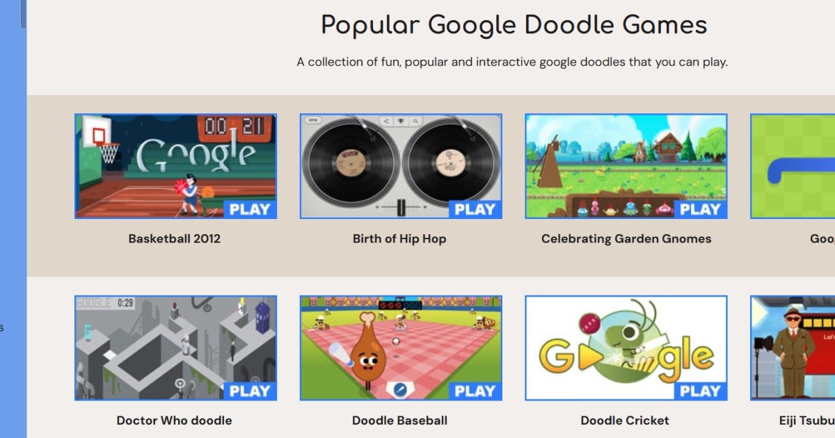 Buscando Block Breaker hallé los mejores juegos de Google Doodle
