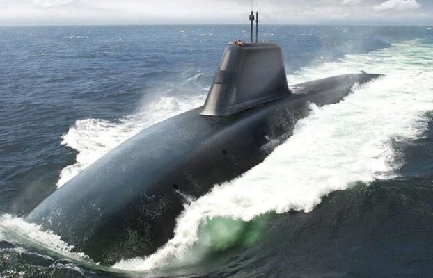KEEL PARA HMS DREADNOURTH, el submarino más grande de la Royal Navy