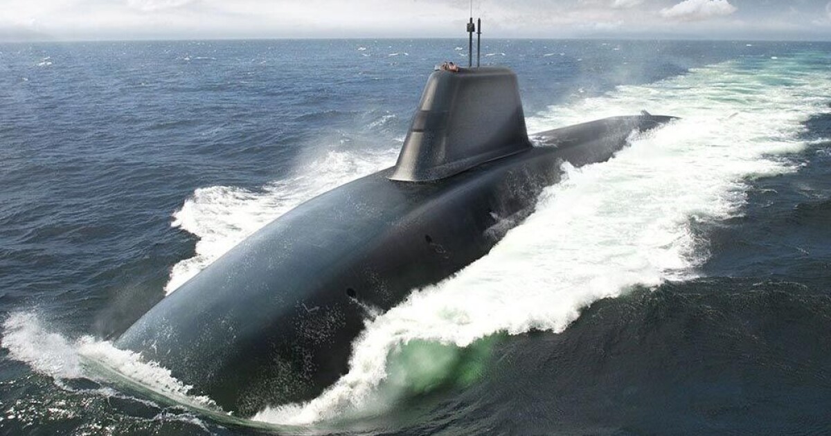 KEEL PARA HMS DREADNOURTH, el submarino más grande de la Royal Navy