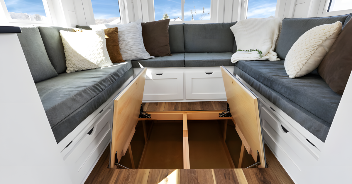 La casa pequeña y inteligente maximiza el espacio con un interior flexible y lleno de almacenamiento