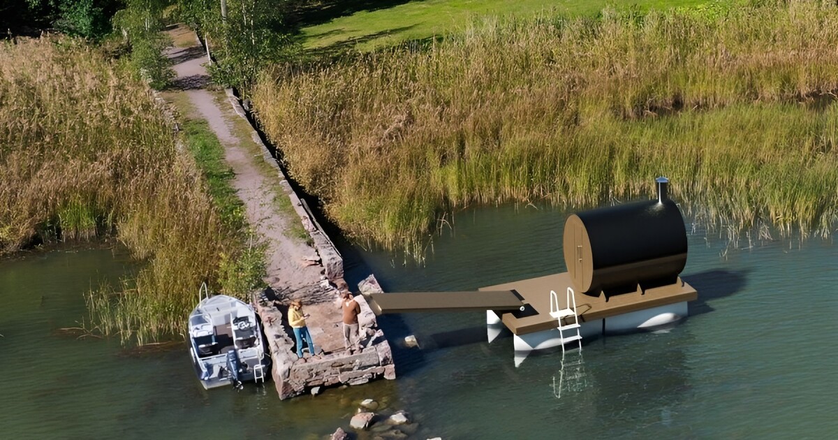 Viejas cuchillas de turbina eólica encuentran un nuevo uso en muelles flotantes funky