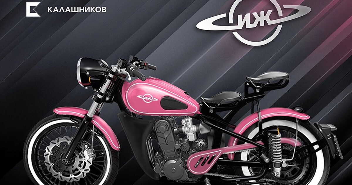 La motocicleta Kalashnikov con la que has estado soñando es bonita en rosa