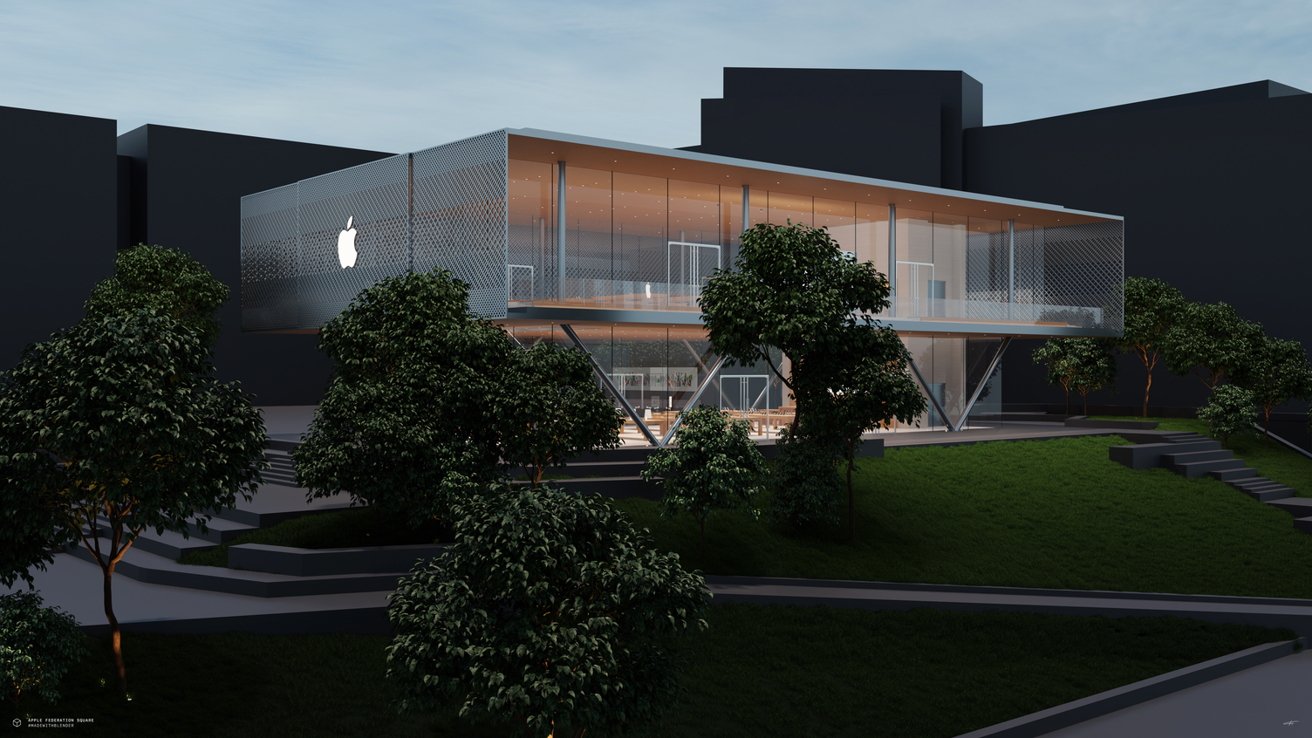 La tienda de Federation Square de Apple vive en 3D