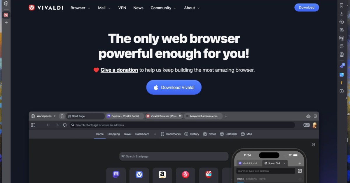 Abandoné Chrome por el navegador Vivaldi, y es increíble