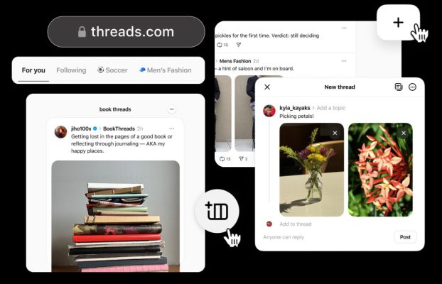 Threads obtiene nuevas funciones para mejorar la experiencia web
