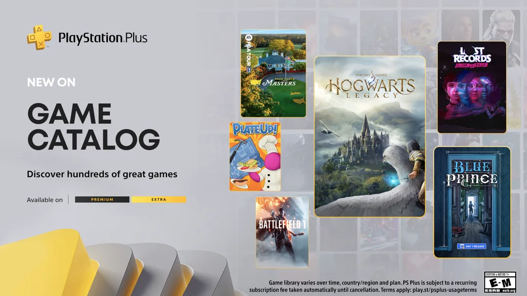 Hogwarts Legacy y Blue Prince vienen al Catálogo de juegos de PlayStation Plus en abril