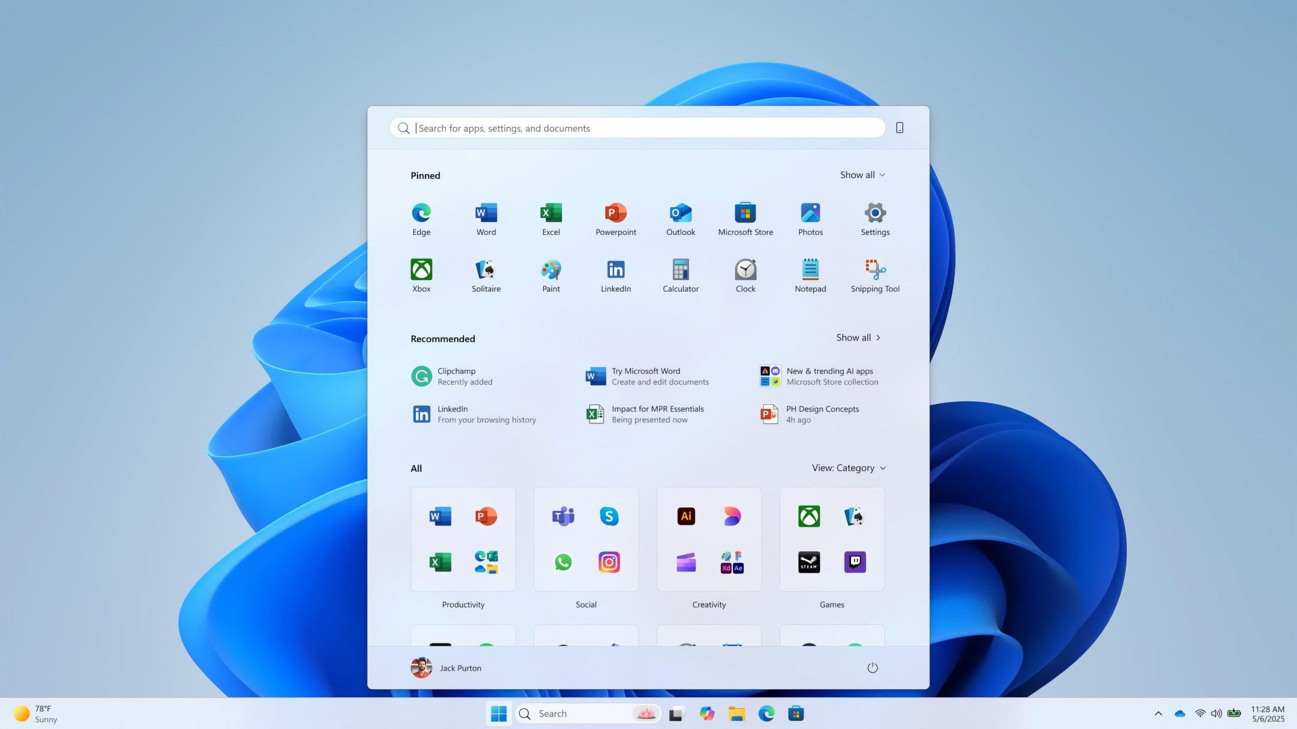 Microsoft presenta un nuevo rediseño del menú de inicio «centrado en el ser humano» para Windows 11