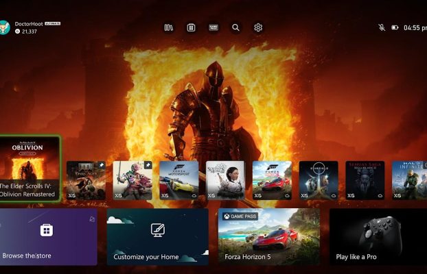 Xbox te permitirá fijar hasta tres juegos favoritos para tu inicio