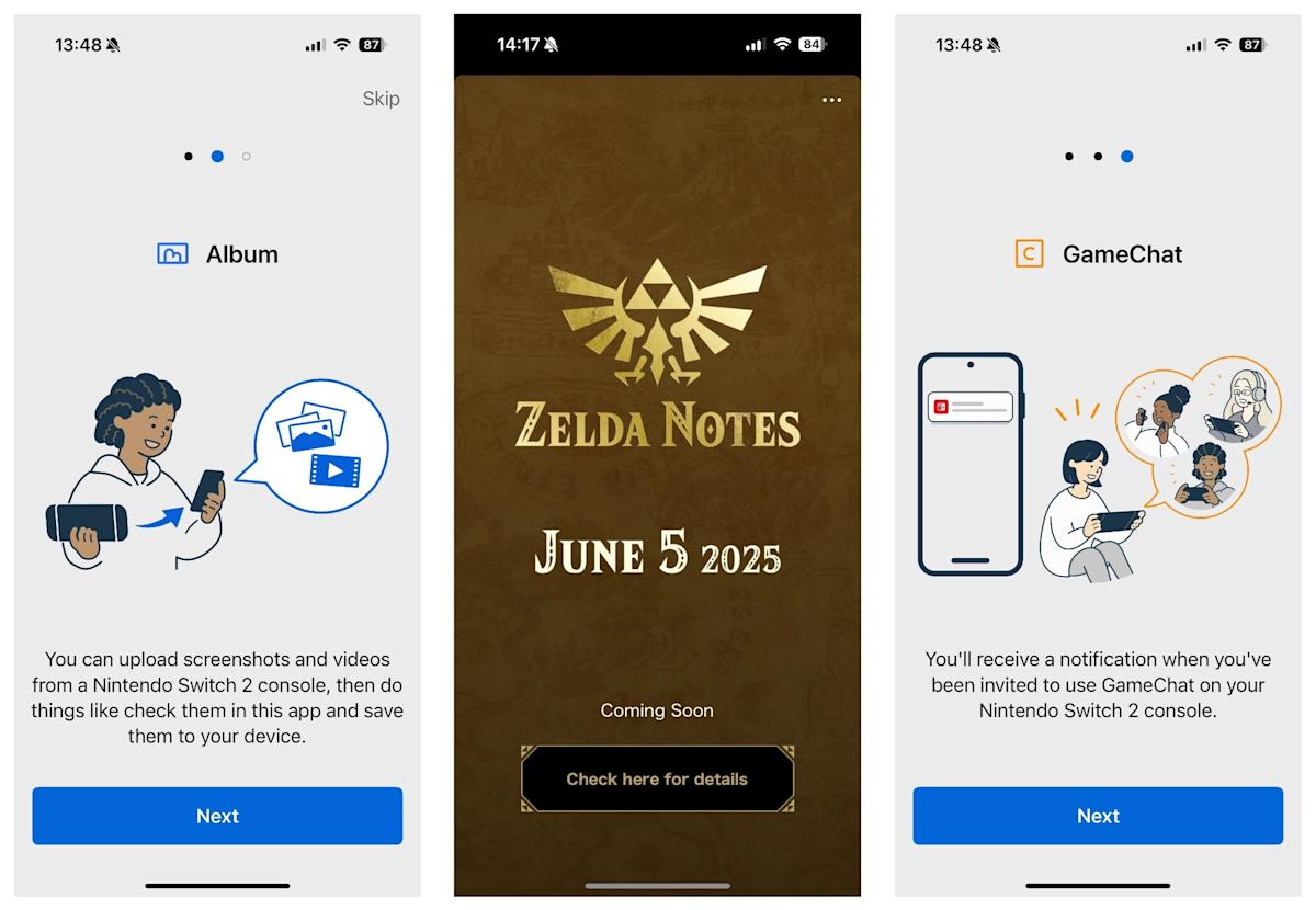 La aplicación móvil actualizada de Nintendo hará que compartir 2 capturas de pantalla sea mucho más fácil