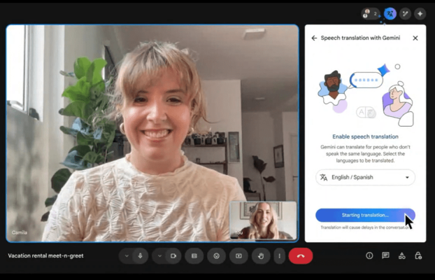 ¡Ah Chingá! Las traducciones de voz en off de Google Meet se sienten como el futuro