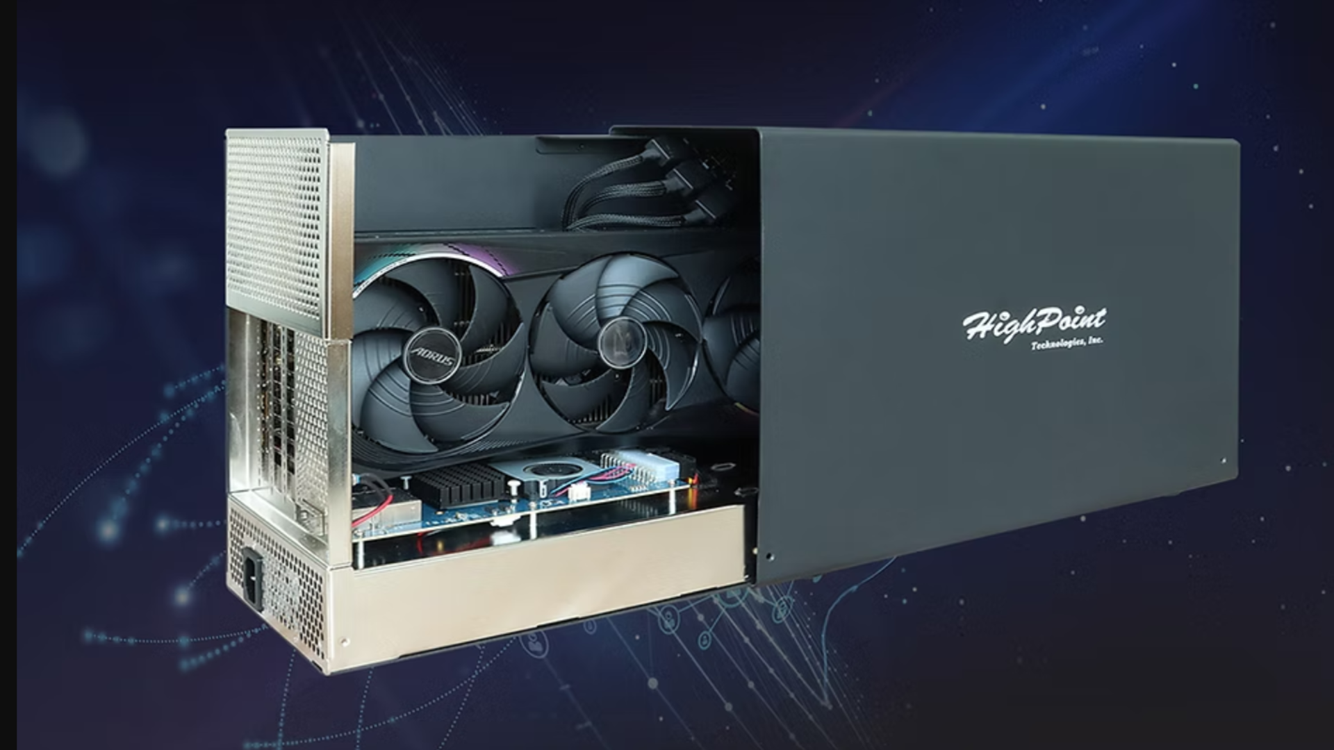 Esta caja de GPU externa de $ 1,999 le permite conectar un RTX 5090 en nada, sin conductores, sin tonterías, sin límites