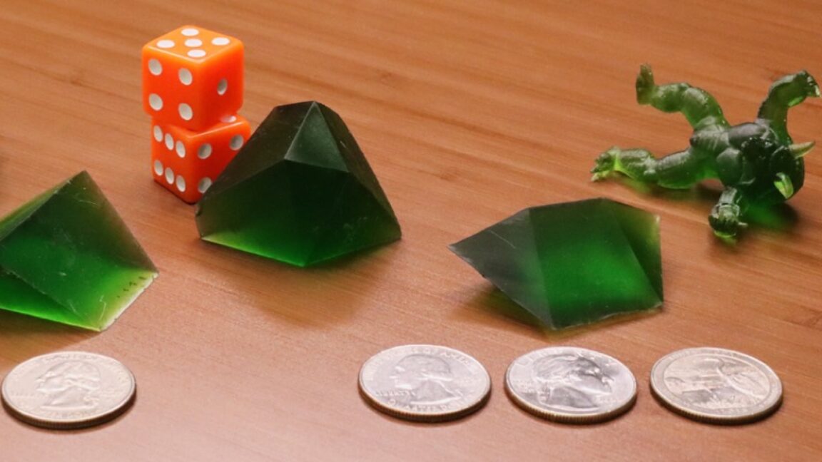 Tus próximos dados de juego podrían formarse como un dragón o un armadillo