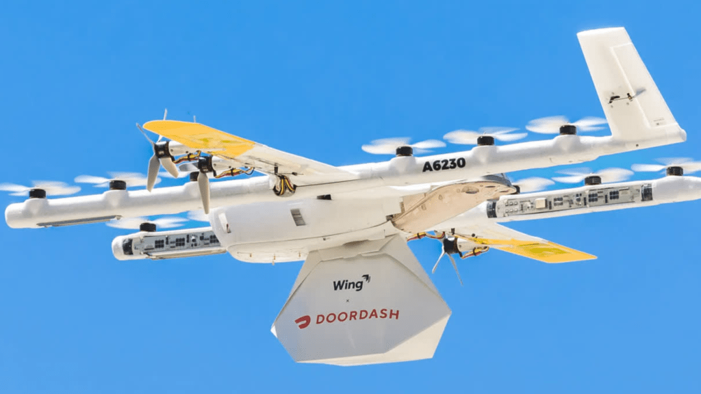 Doordash se sumerge en deliciosas entregas de drones