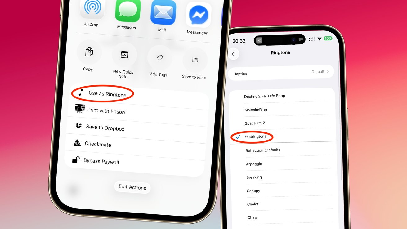 Los tonos de llamada personalizados ahora son un poco más fáciles de agregar en iOS 26