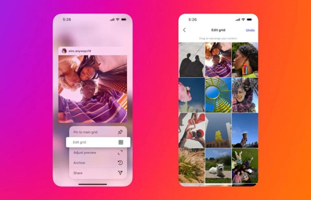 Instagram pronto permitirá reorganizar la cuadrícula de perfil y el post sin presión