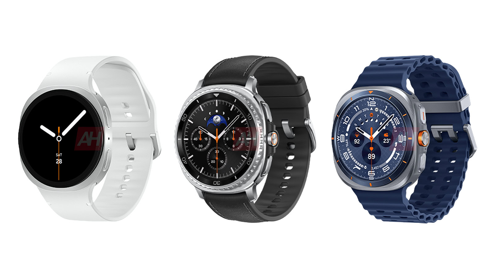 Los renders de la serie 8 Samsung Galaxy Watch revelan un rediseño audaz en toda la alineación