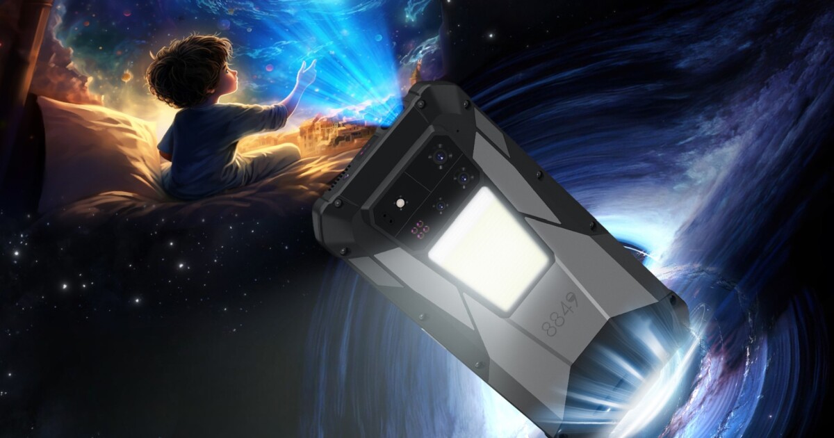 El teléfono resistente con el proyector ofrece imágenes más nítidas