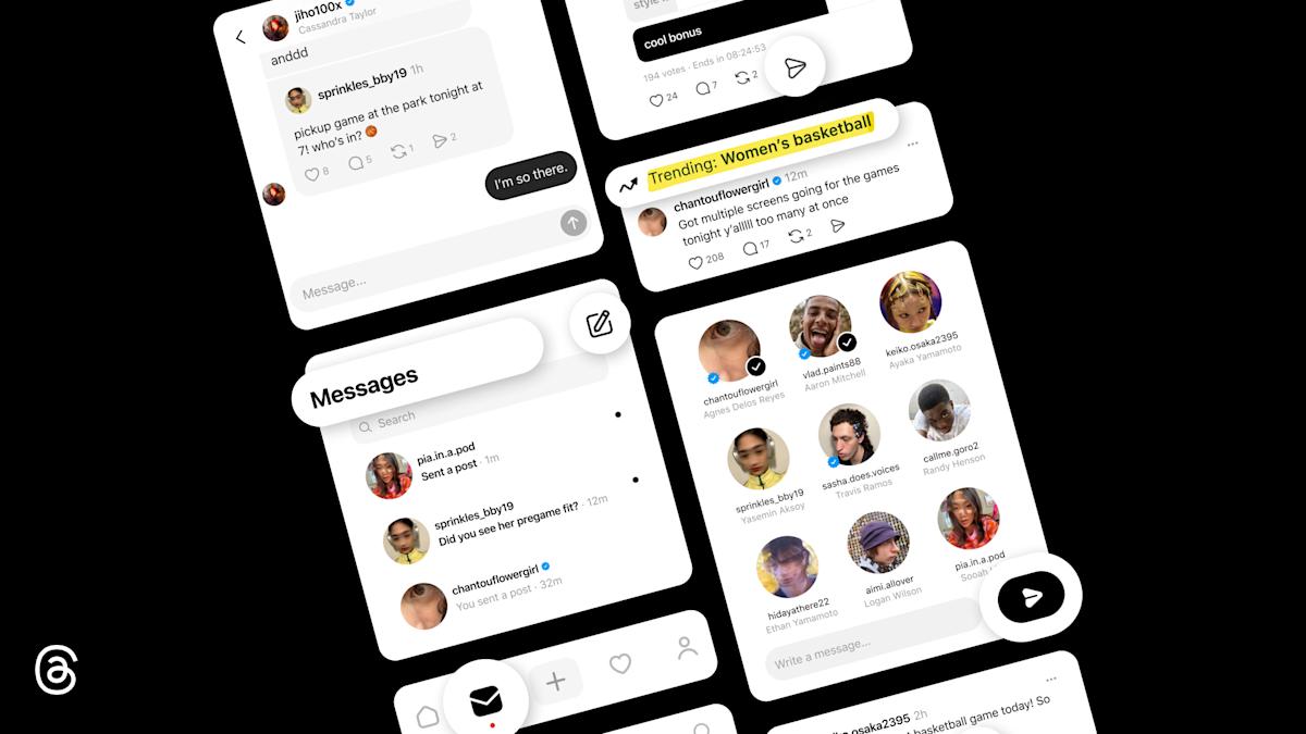 Dos años después, Meta está haciendo DMS en los hilos oficiales