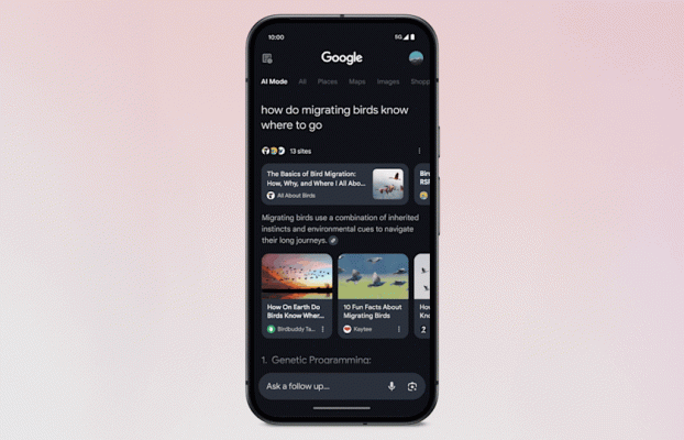 Google expande el modo AI con funciones adicionales para la búsqueda