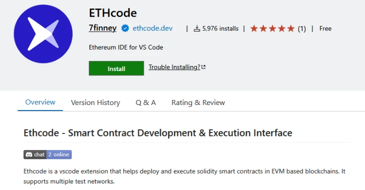 Solicitud de extracción maliciosa Los objetivos de más de 6,000 desarrolladores a través de la extensión vulnerable de ETHCODE vs Código