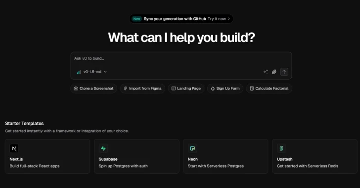 Herramienta V0 AI de Verccel armada por ciberdelincuentes para crear rápidamente páginas de inicio de sesión falsas a escala